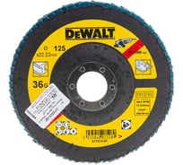 Лепестковый круг EXTREME 125x22.2 мм, 36G, тип 27 DEWALT DT3308