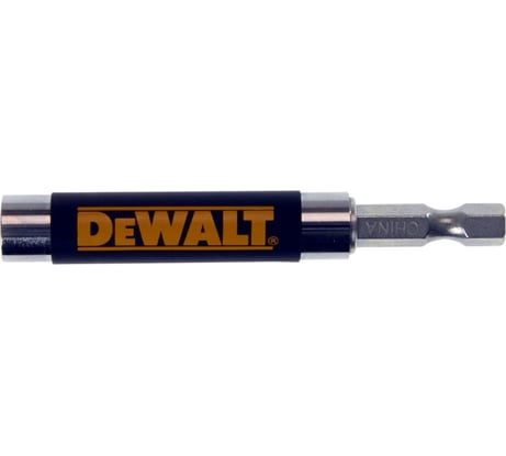 Держатель 1/4" магнитный с направляющей гильзой, 80 мм DEWALT DT7701