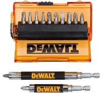 Набор бит 14 шт. пластиковый бокс DEWALT DT71502