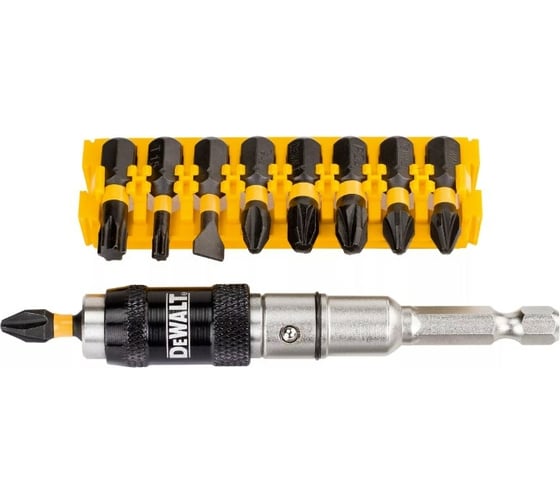 Набор насадок с шарнирным держателем 10 шт. DEWALT DT70518T 1