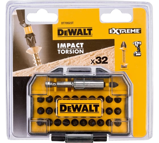 Набор насадок 25 мм, с магнитным держателем 32 шт. DEWALT DT70523T