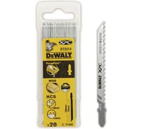 Пилки по дереву HCS (100х75 мм, шаг 4.2, пропил 60 мм, T144D, 20 шт.) DEWALT DT2214