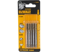 Пилки по ламинату BIM (82х59 мм, шаг 1.7 мм, пропил 15 мм, T101BIF, 5 шт.) DEWALT DT2080