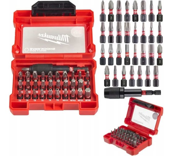 Набор бит ударных 32 шт. Milwaukee SHOCKWAVE 4932464240 1