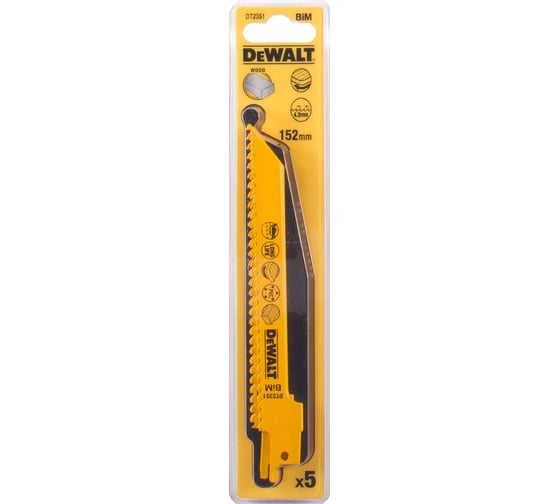 Полотно по дереву BiM (152х4.2 мм, S711DF, 5 шт.) DEWALT DT2351