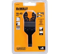 Полотно пильное погружное 10x43 мм, 5 шт. DEWALT DT20726