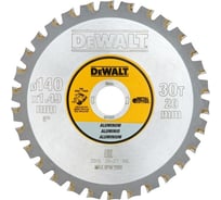 Пильный диск по алюминию 140/20 мм, 30 зубьев FGT3 DEWALT DT1910