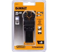 Полотно пильное погружное Ti, 30х43 мм , 5 шт. DEWALT DT20727