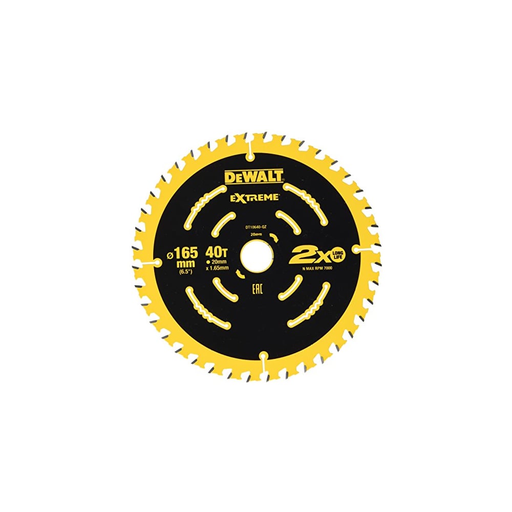 Пильный диск EXTREME 165/20, 40 зубьев DEWALT DT10640 - выгодная цена ...