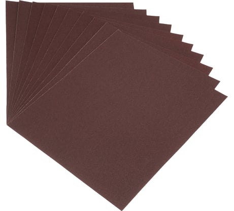 Лист шлифовальный на бумажной основе (10 шт; 230х280 мм; P 120) СИБРТЕХ 756107