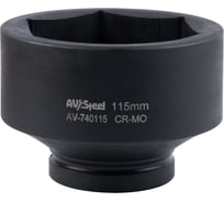 Головка ударная шестигранная 115 мм, 1"DR AV Steel AV-740115