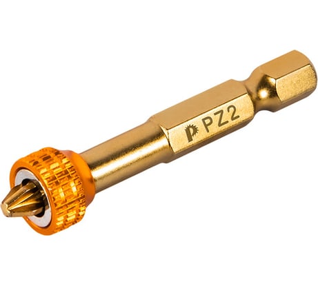 Бита отверточная с магнитным кольцом Эксперт PZ2, 50 мм, 1 шт, блистер ПРАКТИКА 915-670