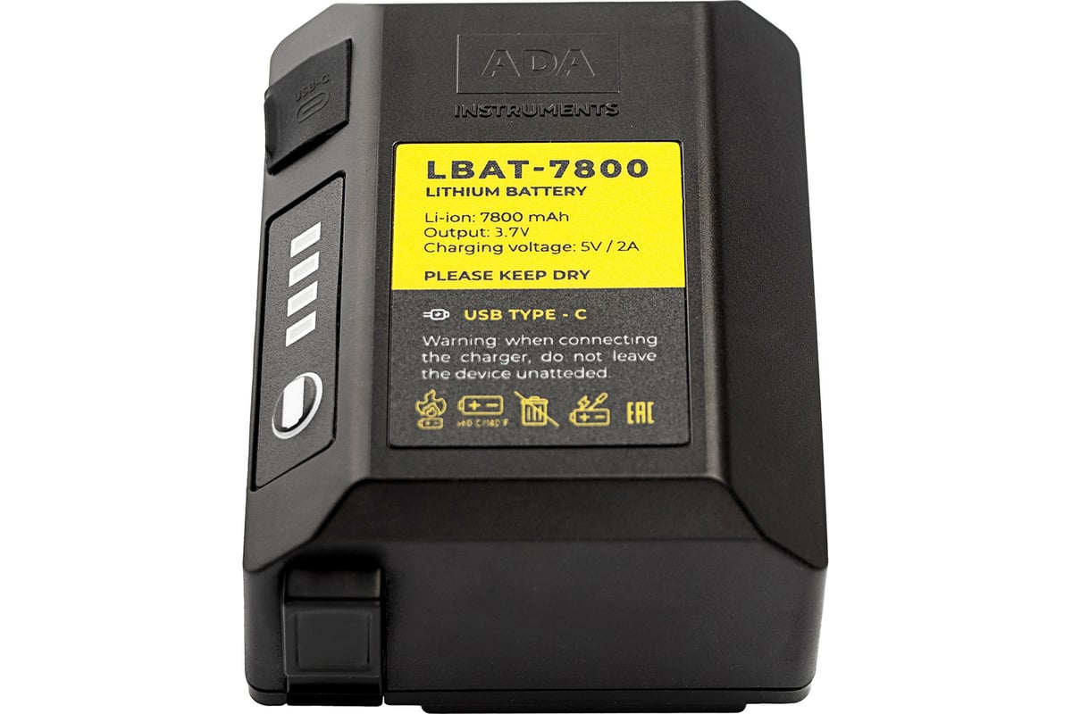 Литий-ионный аккумулятор LBAT-7800 (для LaserTANK 3-360/4-360 GREEN) ADA  А00700