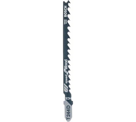 Пилки по дереву T 244 D HCS DIY (100х76 мм, шаг 4,0–5,2 мм) Bosch 2609256719