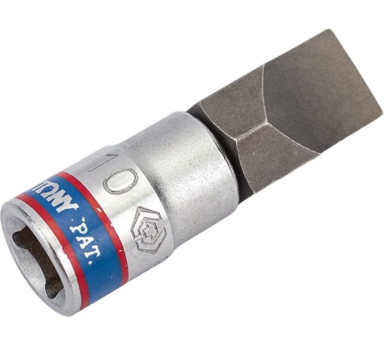 Насадка торцевая Slotted (SL10х1.6 мм; 37 мм; 1/4DR) KING TONY 203210
