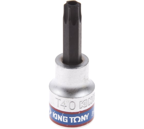 Насадка торцевая TORX с отверстием (T40Н; 50 мм; 3/8DR) KING TONY 302740 1
