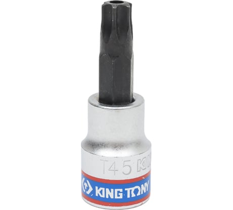 Насадка торцевая TORX с отверстием (T45Н; 50 мм; 3/8DR) KING TONY 302745