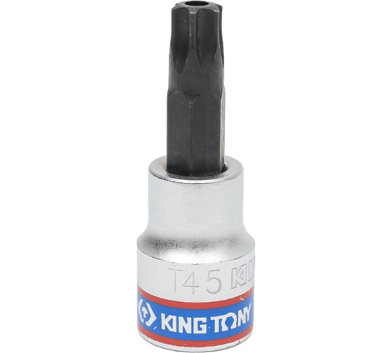 Насадка торцевая TORX с отверстием (T45Н; 50 мм; 3/8DR) KING TONY 302745 1