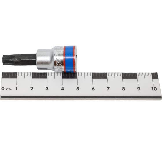 Насадка торцевая TORX с отверстием (T45Н; 50 мм; 3/8DR) KING TONY 302745