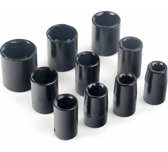Набор ударных головок 1/2", 10,11,13,14,15,17,19,22,24,27 мм PATRIOT 830902033