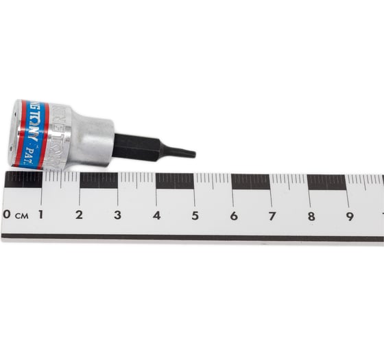Насадка торцевая с отверстием TORX (T8; 50 мм; 3/8DR) KING TONY 302708