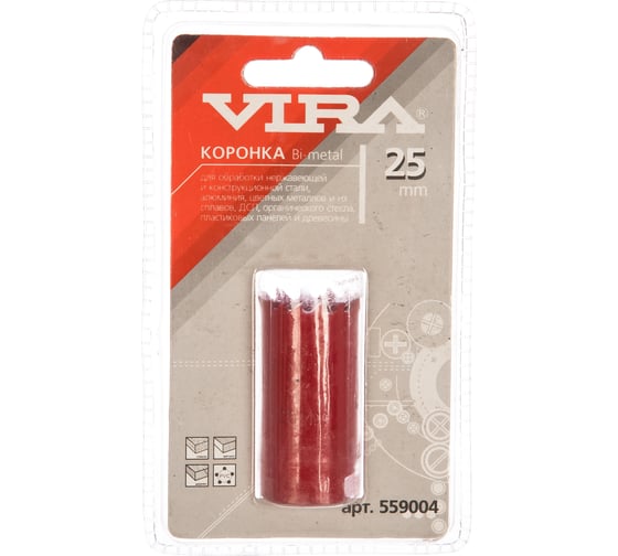 Коронка Bi-metal 25 мм VIRA 559004