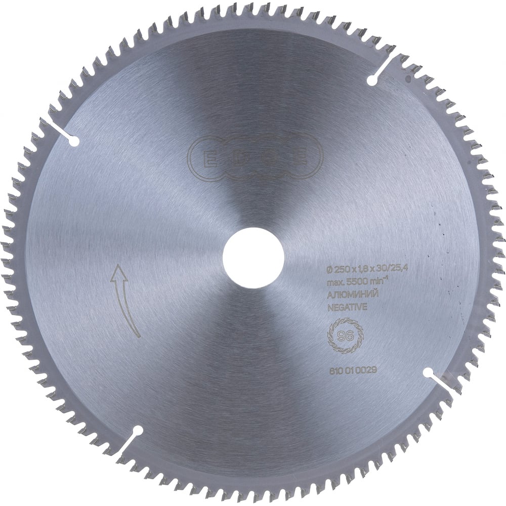 Диск пильный по алюминию 250х30/25,4, 96 зубьев, negative EDGE by ...