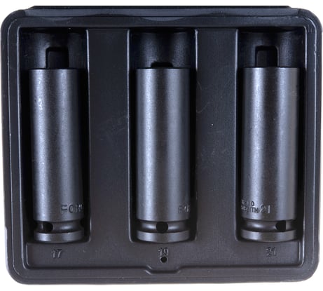 Набор тонкостенных ударных головок, 1/2", 3 шт. FORCE 4032TH