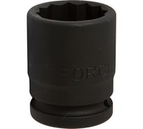 Головка короткая ударная 1/2", 12 гранная, 32 мм в миниблистере с держателем FORCE H44832