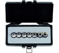 Набор головок 3/8" Е5-Е14, в кейсе, 7 шт. FORCE 3073