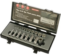 Набор шестигранных дюймовых головок 3/8" FORCE 3193