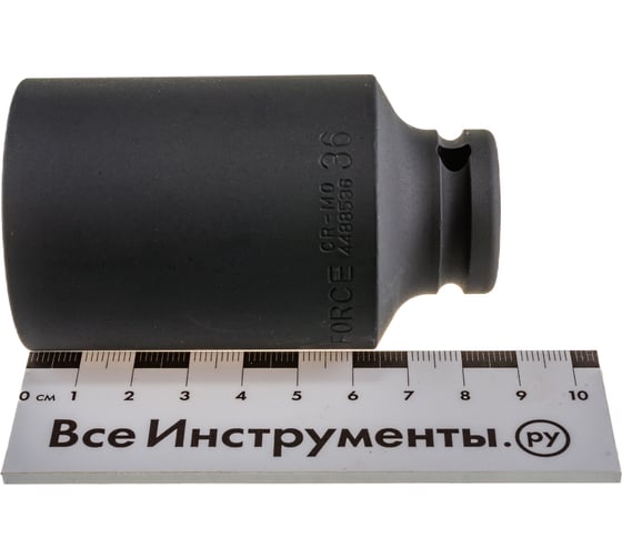 Головка 12-ти гранная удлиненная L=85 мм, 1/2" FORCE 4488536