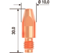 Наконечник контактный ECU (10 шт; 1.4 мм; M8; 30 мм) FUBAG FB.CTM8.30-14
