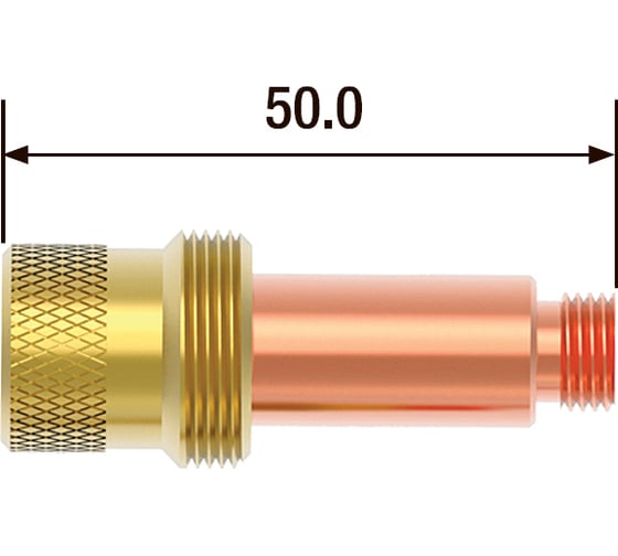 Корпус цанги c газовой линзой (2 шт; 2.4 мм) для FB TIG 17-18-26 FUBAG FB45V26