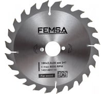 Диск пильный по дереву ST 190x2x30 мм, 24T FEMSA 1401401115