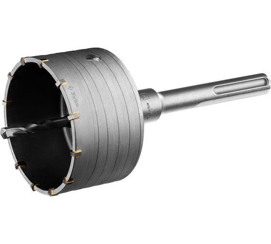 Коронка с державкой по бетону ЗУБР Профессионал 100 мм, SDS-Max 2918-100