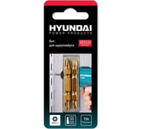 Биты (2 шт; PH1/PH1; 50 мм; TIN) для шуруповертов HYUNDAI 203116