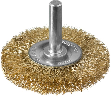 Щетка дисковая (50 мм; 0.3 мм; витая латунированная стальная проволока) для дрели ЗУБР 3520-050_z02