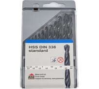 Набор сверл по металлу HSS DIN 338 1,5-6,5 мм, 13 шт. KEIL 300213165