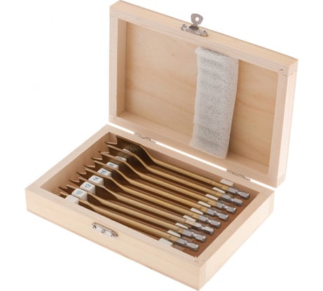 Набор сверл перовых по дереву (8 шт; 10-12-14-16-18-20-22-25 мм) MATRIX 70441