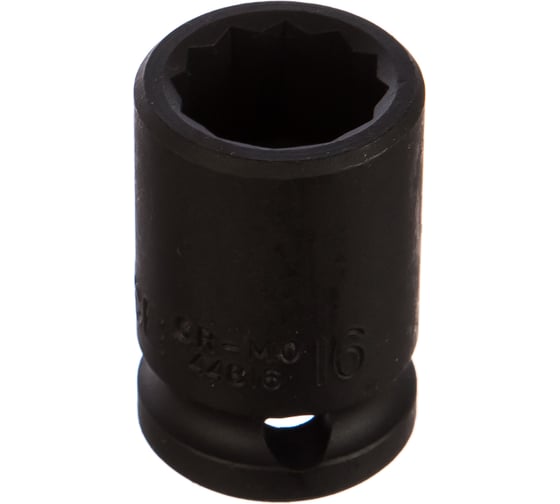Головка короткая ударная 12-гранная (16 мм; 1/2DR) FORCE 44816