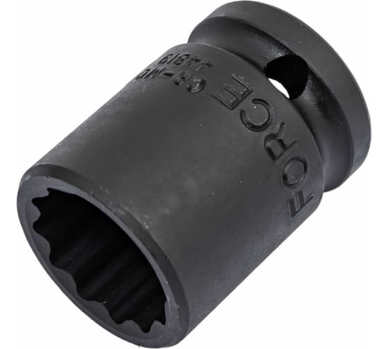 Головка короткая ударная 12-гранная (19 мм; 1/2DR) FORCE 44819