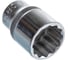 Головка короткая 12-гранная (13 мм; 1/4DR) FORCE 52913 1