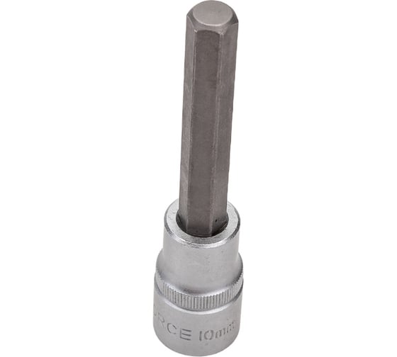 Головка-бита HEX (10 мм; 100 мм; 1/2DR) FORCE 34410010