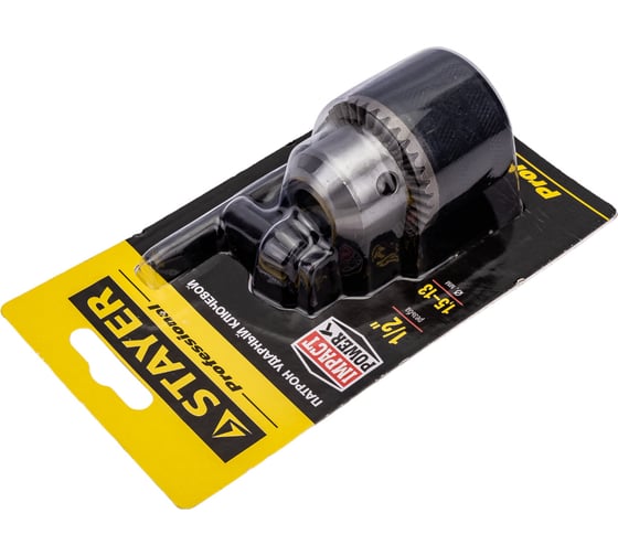 Патрон ударный ключевой  1/2", 1,5-13 мм STAYER 29055-13-1/2