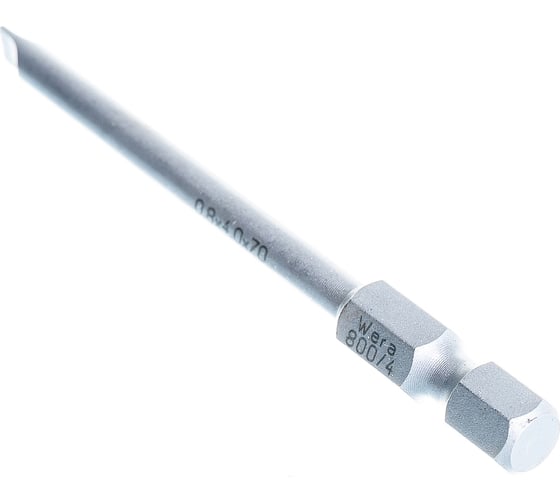 Бита 70 мм, Sl 0,8x4,0 WERA WE-059478