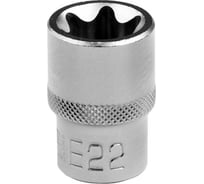 Головка торцевая 1/2", Е22, CrV STELS 13875