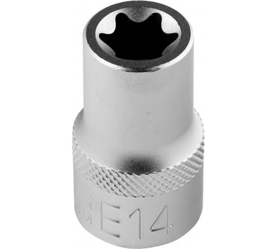 Головка торцевая 1/2", Е14, CrV STELS 13871