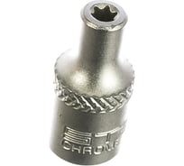 Головка торцевая 1/4", Е4, CrV STELS 13863