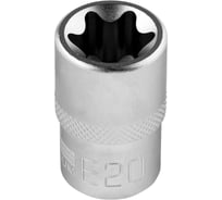 Головка торцевая 1/2", Е20, CrV STELS 13874